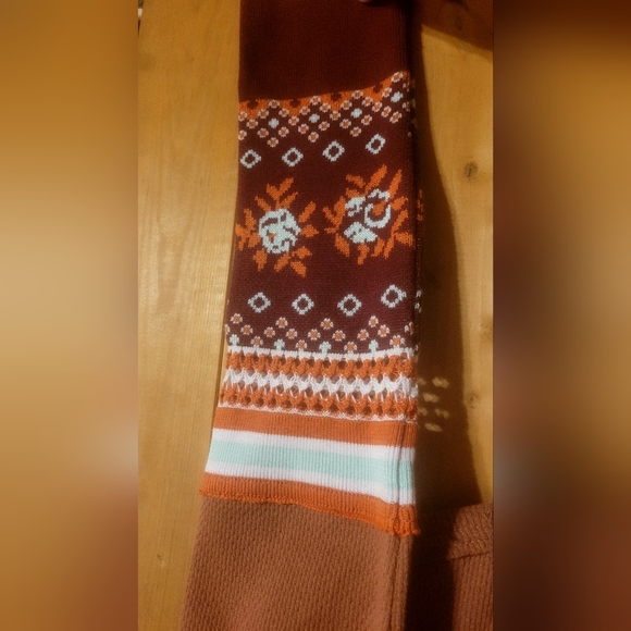 Med Free People WE THE FREE Mikah Thermal in Autumn combo Stunning Colors! - Picture 6 of 13